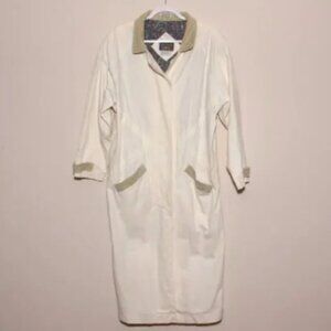 Vintage 90s Denim Duster Jacket Coat Size Medium Paris Sport Club